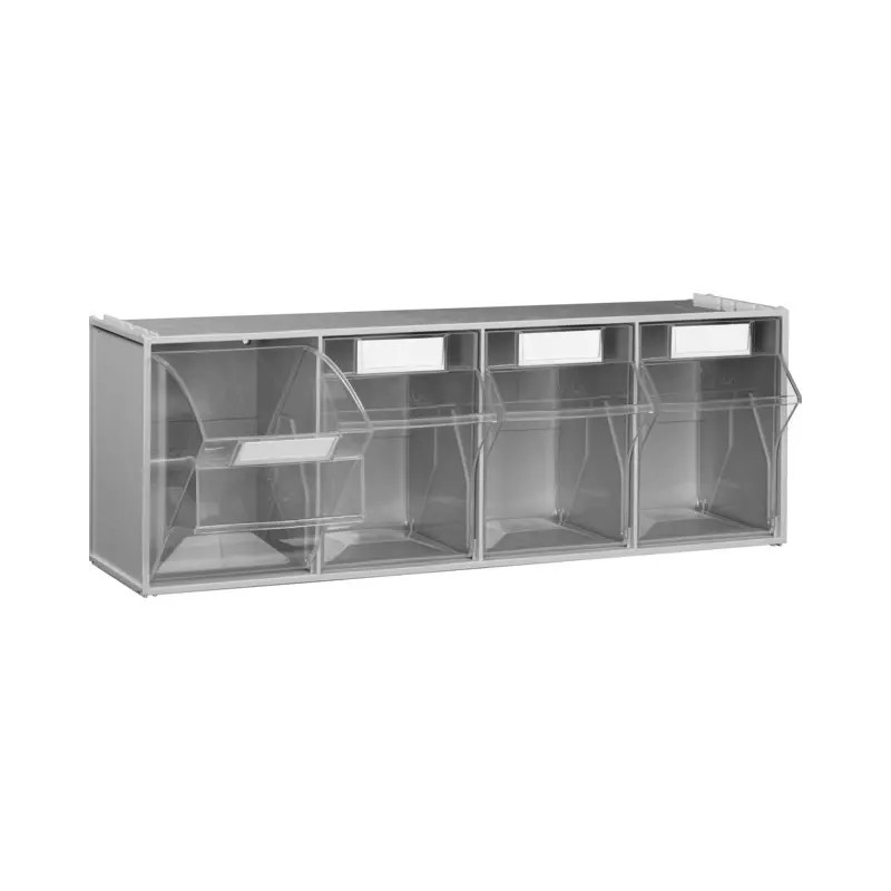 MODULE GRIS 4 CASIERS BASCULANTS TRANSPARENTS - ref. 9033624 | TP Agri