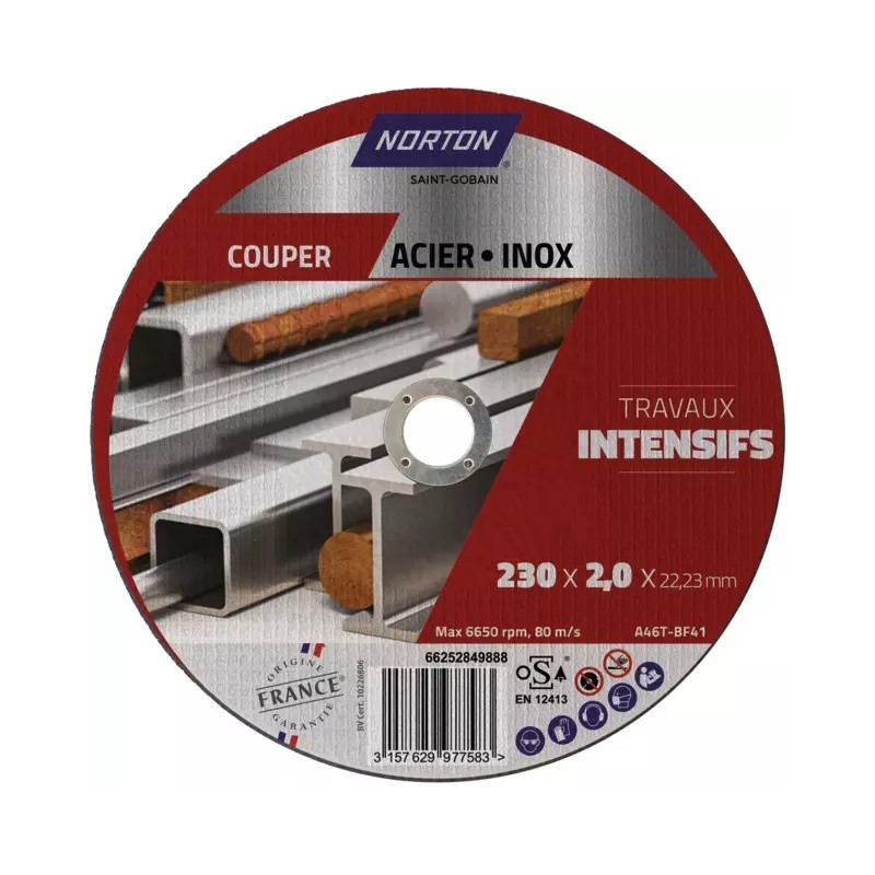 DISQUE A TRONCONNER METAL INOX PLAT 230X2X22, - ref. 1925854 | TP Agri