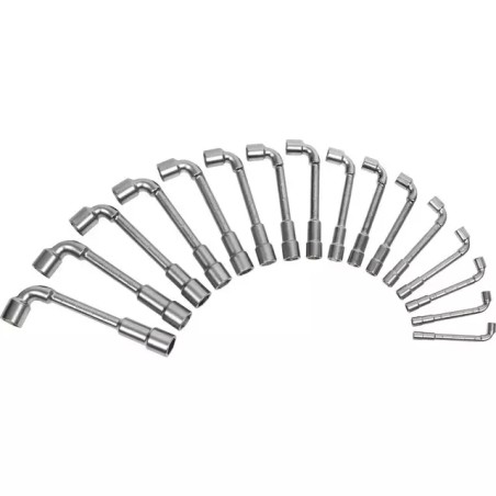 CLES A PIPE DEBOUCHEES 6 PANS JEU DE 16 KS - ref. KS5170441 | TP Agri