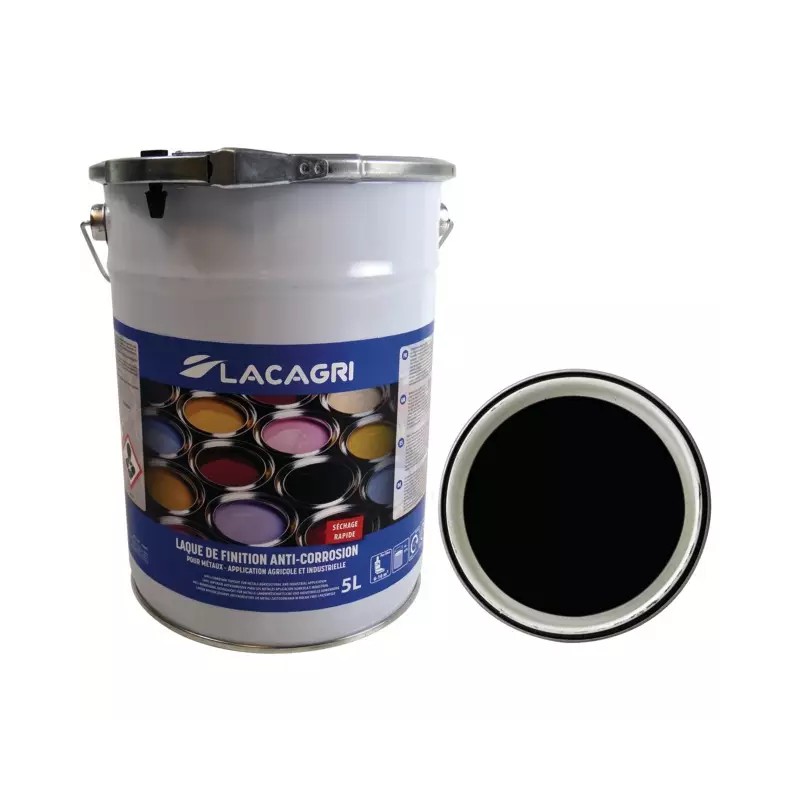 PEINTURE DE FINITION NOIR MAT POT DE 5L LACAG - ref. 1676637 | TP Agri