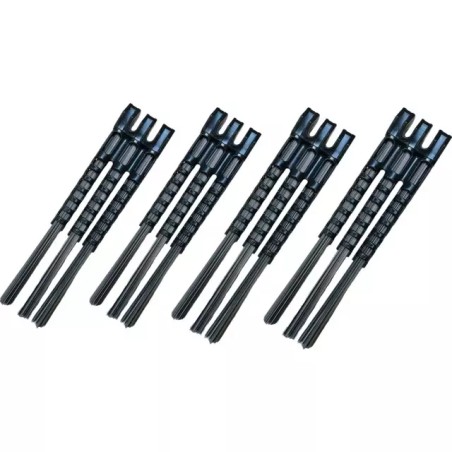 KIT DE 4 ENSEMBLES DE 3 BROSSES EN ACIER POU - ref. 32005222 | TP Agri