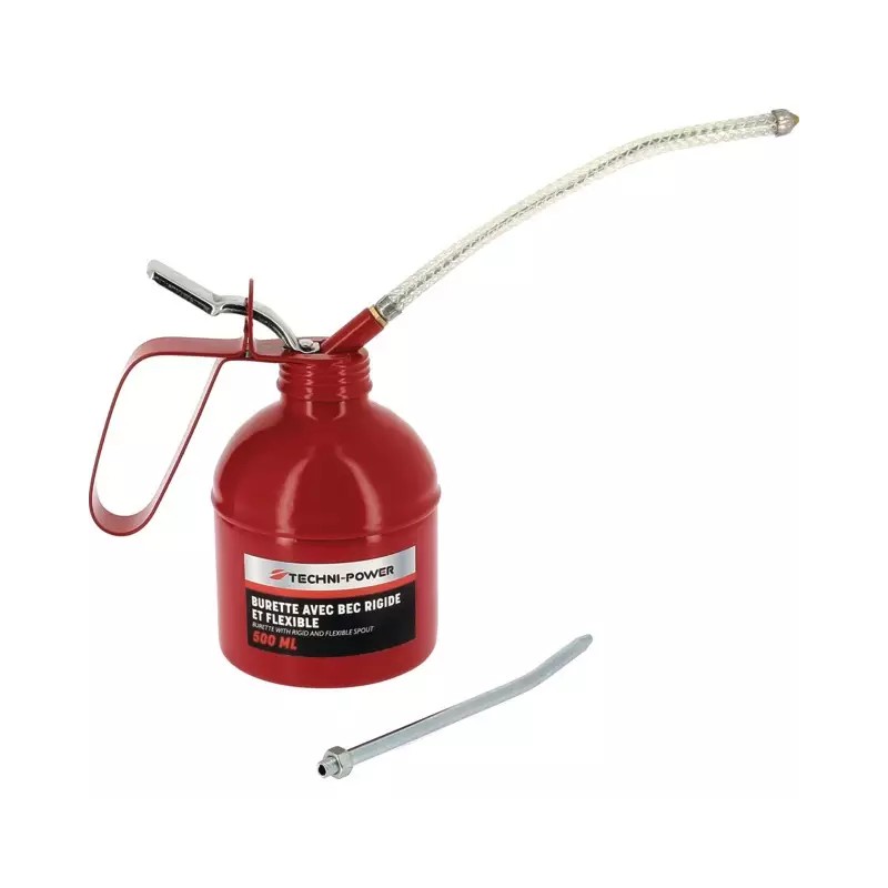 BURETTE ACIER 500ML AVEC BEC RIGIDE ET FLEXIB - ref. 1945415 | TP Agri