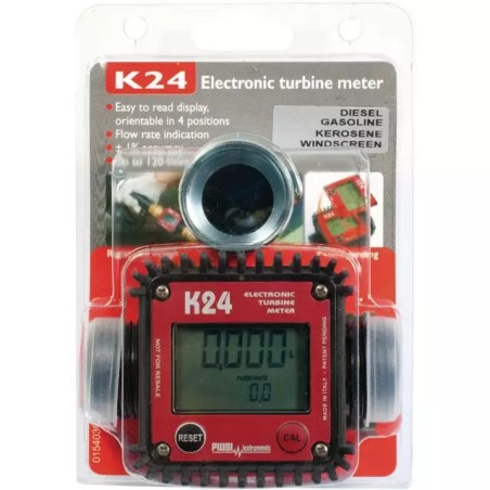 COMPTEUR ELECTRONIQUE A GASOIL K24 MALE - MALE - ref. 252790 | TP Agri