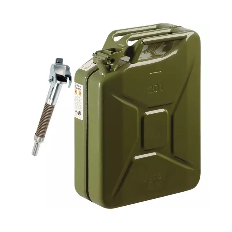JERRYCAN 20L METAL GENRE US AVEC BEC VERSEUR - ref. 231257 | TP Agri