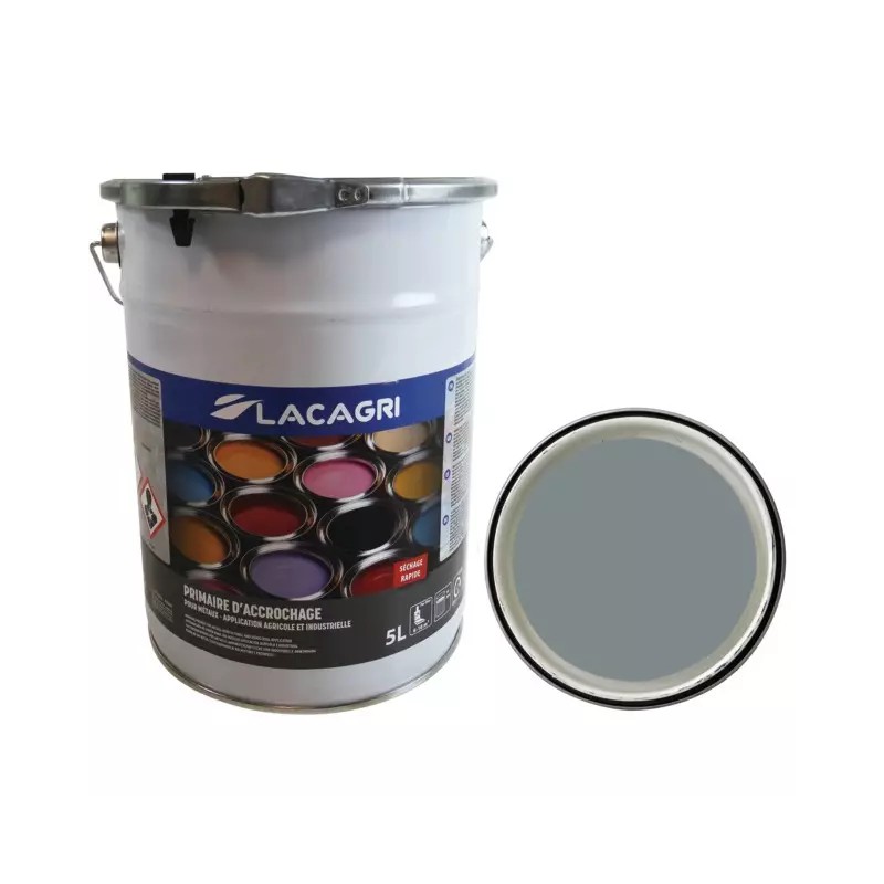 PEINTURE PRIMAIRE GRIS SEAU 5L LACAGRI - ref. 1676444 | TP Agri