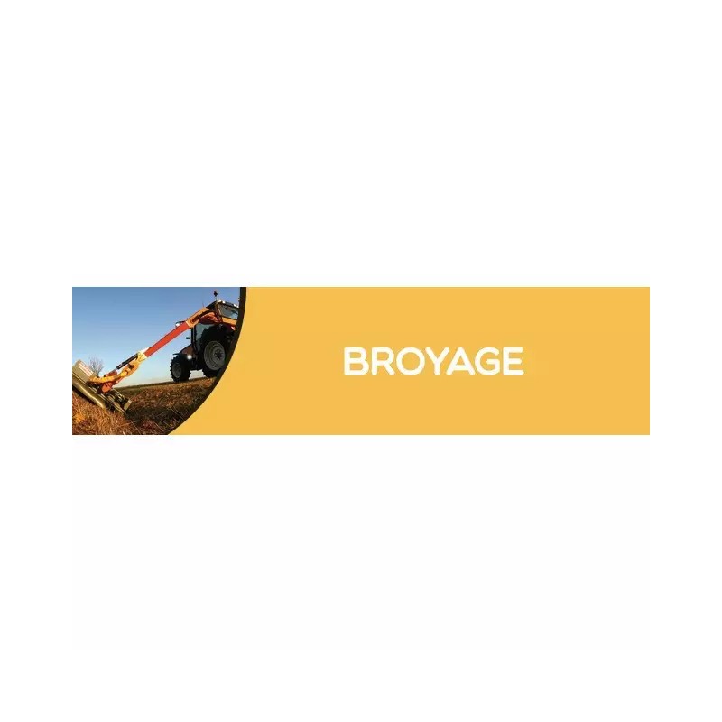 BANDEAU MAGNETIQUE BROYAGE PVC 0.3X980X250MM - ref. 9031117M | TP Agri