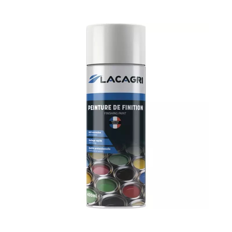 PEINTURE DE FINITION BLANC BRILLANT AEROSOL 40 - ref. 234692 | TP Agri