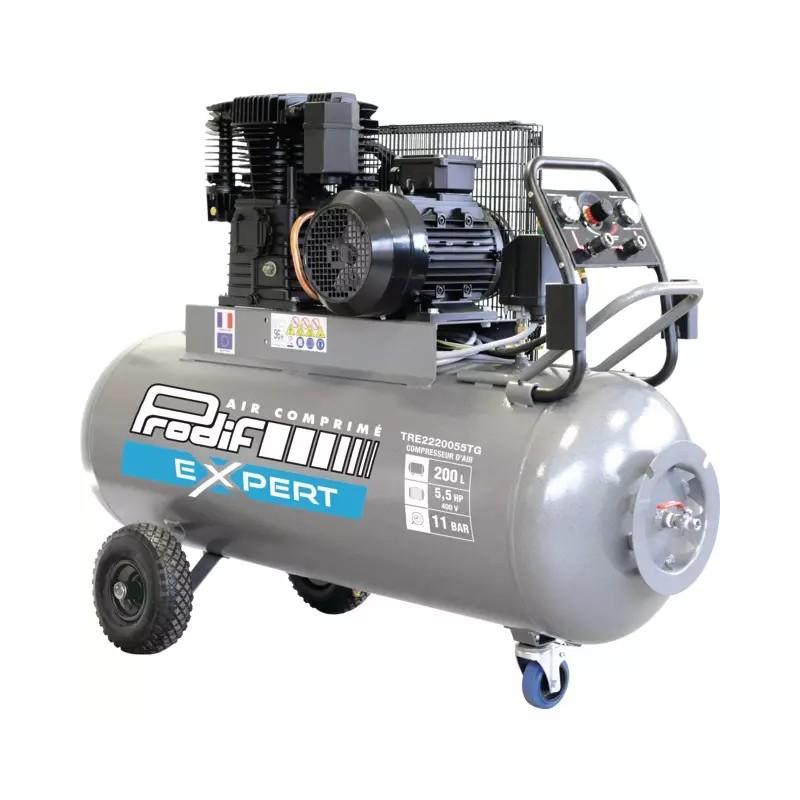 COMPRESSEUR A AIR 200L 5,5CV TRIPHASE 35M3 TE - ref. 1940061 | TP Agri