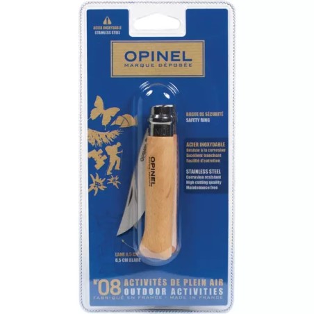 COUTEAU LAME ACIER INOXYDABLE N°8 BLISTER OPIN - ref. 258807 | TP Agri