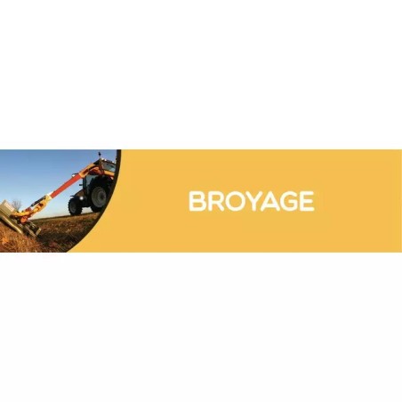 BANDEAU BROYAGE PVC 0,3 X 980 X 250 MM FOND J - ref. 9031117 | TP Agri