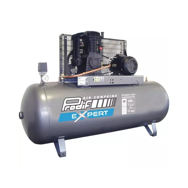 COMPRESSEUR A AIR 500L 7,5CV TRIPHASE 52M3 PR - ref. 1940048 | TP Agri