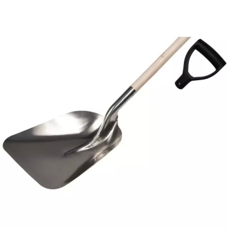 PELLE ALUMINIUM EUROPE 32CM AVEC MANCHE BOIS - ref. 2424027 | TP Agri
