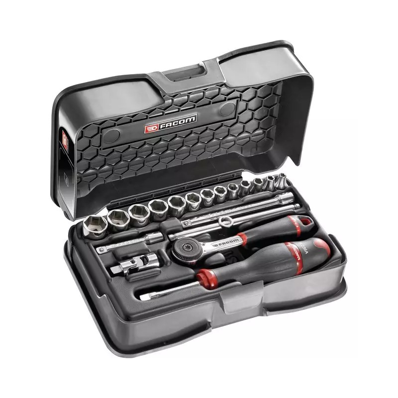 DOUILLES ET ACCESSOIRES 1/4" COFFRET DE 19 PI - ref. 1911495 | TP Agri