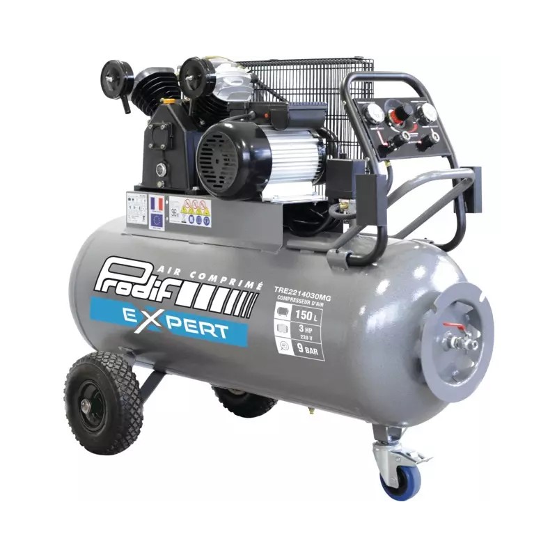 COMPRESSEUR A AIR 150L 3CV MONOPHASE 22,8M3 P - ref. 1940027 | TP Agri