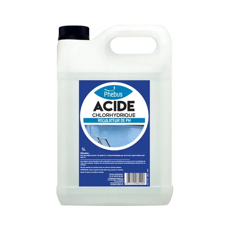 ACIDE CHLORIDRIQUE BIDON DE 5L PHEBUS - ref. 3132364 | TP Agri