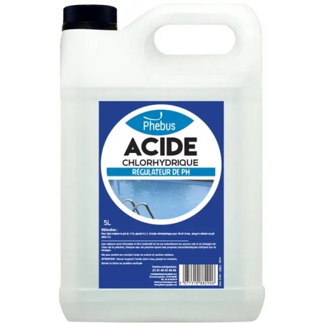 ACIDE CHLORIDRIQUE BIDON DE 5L PHEBUS - ref. 3132364 | TP Agri