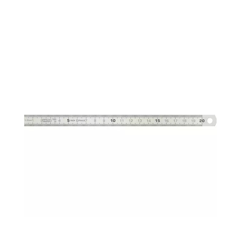 REGLET SEMI-RIGIDE INOX 200 MM GRADUATION R - ref. KS3000102 | TP Agri