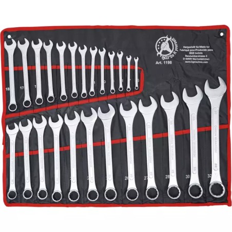 CLES MIXTES METRIQUES 6 A 32 MM TROUSSE DE 25 - ref. BG1198 | TP Agri