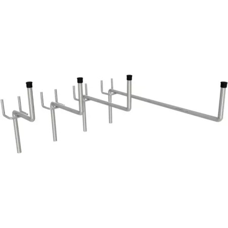 CROCHET DE 100 MM AVEC EMBOUT PLASTIQUE NOIR - ref. 9033009 | TP Agri