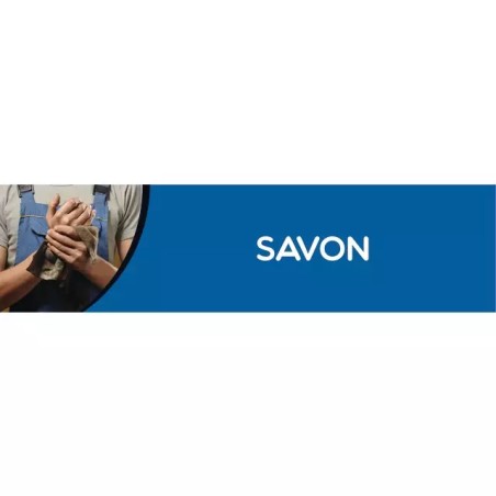 BANDEAU SAVON PVC 0,3 X 980 X 250 MM FOND BLE - ref. 9031190 | TP Agri