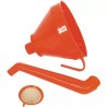 ENTONNOIR PLASTIQUE 160 MM DOUBLE COUDE ALGI - ref. 254646 | TP Agri
