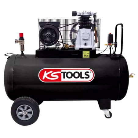 COMPRESSEUR A AIR 100L 3CV MONOPHASE KS TOO - ref. KS1650804 | TP Agri