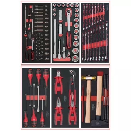 COMPOSITION D'OUTILS 2 TIROIRS POUR SERVANT - ref. KS7140114 | TP Agri