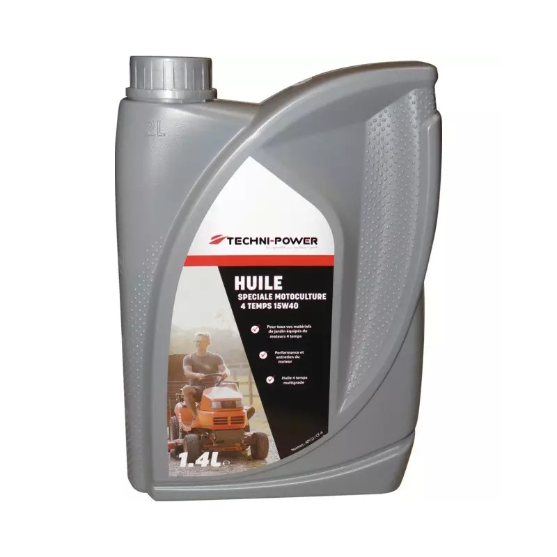 HUILE 4 TEMPS MOTOCULTURE 15W40 BIDON 1,4L TE - ref. 1970072 | TP Agri