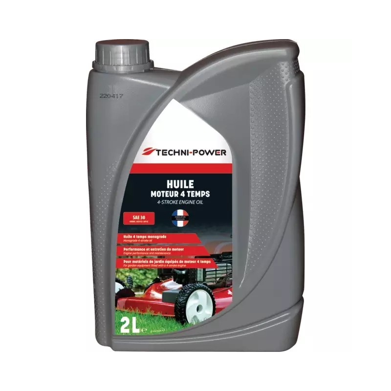 HUILE 4 TEMPS MOTOCULTURE SAE30 BIDON 2L TECH - ref. 1970071 | TP Agri