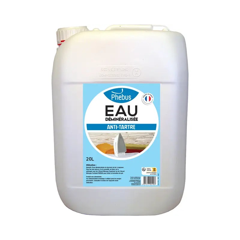 EAU DEMINERALISEE BIDON DE 20L PHEBUS - ref. 3132363 | TP Agri