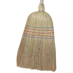 BALAI PAILLE DE RIZ 5 FILS AVEC MANCHE BOIS - ref. 2450040 | TP Agri