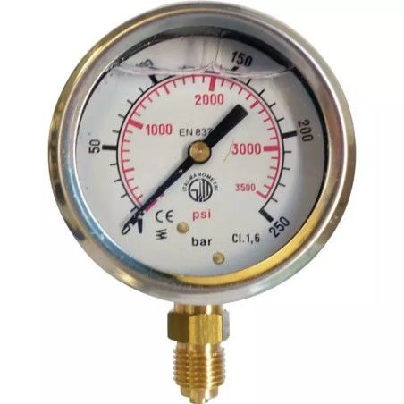MANOMETRE GLYCERINE 63 MM 250 BAR RADIALE 1/ - ref. 30540128 | TP Agri