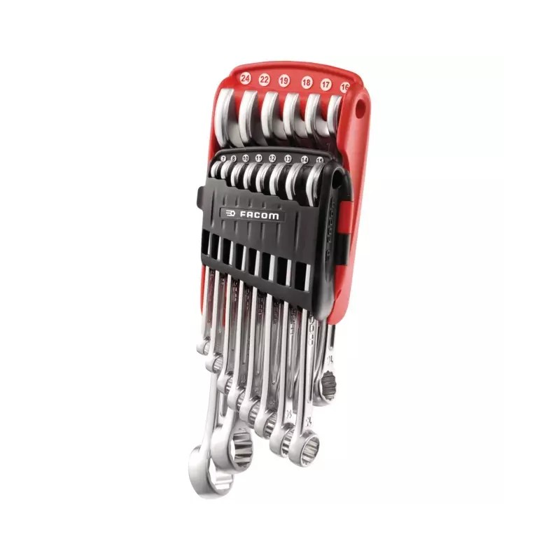CLE MIXTE SUR ETUI PORTATIF JEU DE 14 FACOM - ref. 262593 | TP Agri