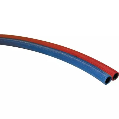 TUYAU SOUDURE JUMELE BLEU/ROUGE 10 MM LE METR - ref. 1930815 | TP Agri