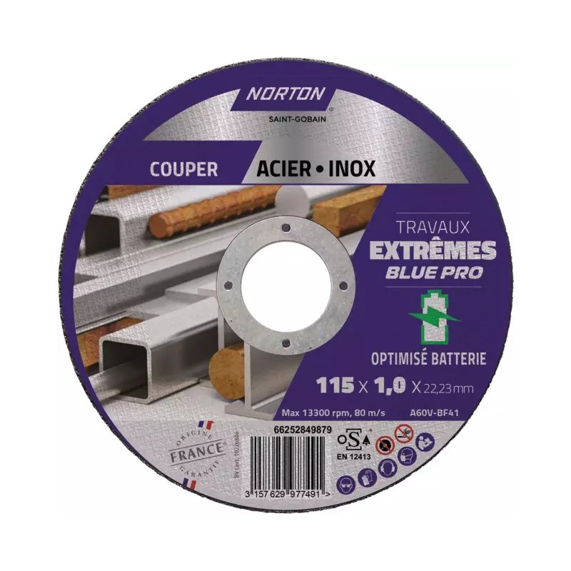 DISQUE A TRONCONNER FIN METAL INOX PLAT 115X1 - ref. 1925866 | TP Agri