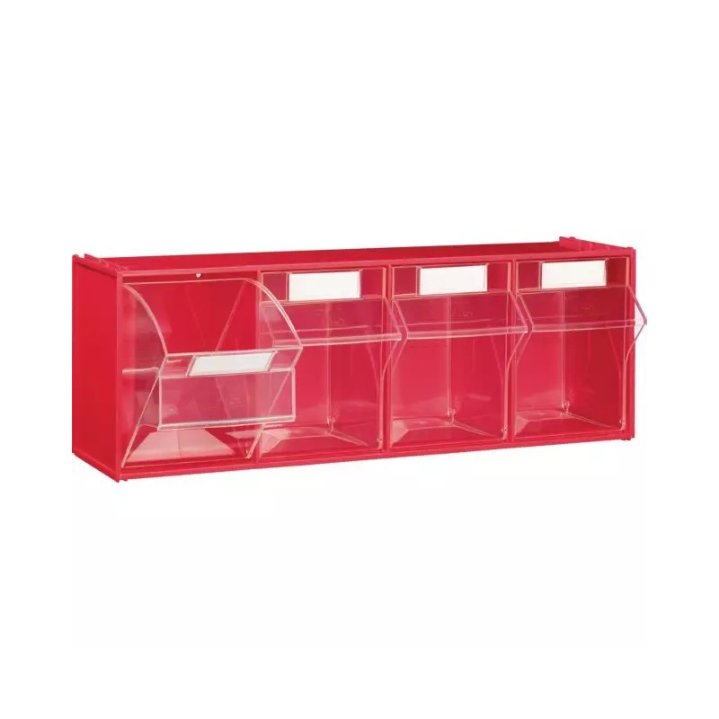 MODULE ROUGE 4 CASIERS BASCULANTS TRANSPARENT - ref. 9033614 | TP Agri