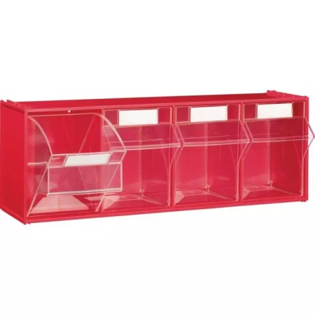 MODULE ROUGE 4 CASIERS BASCULANTS TRANSPARENT - ref. 9033614 | TP Agri