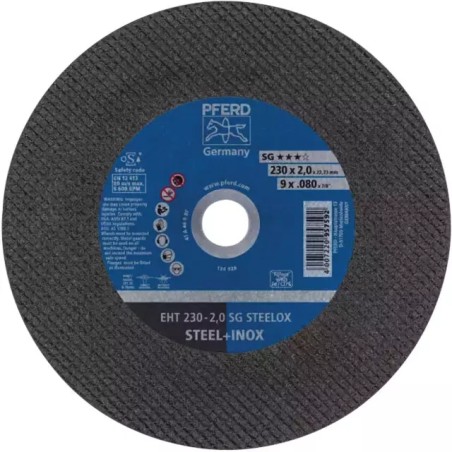 DISQUE A TRONCONNER METAL/INOX 230X2X22,2 MM - ref. 1925134 | TP Agri