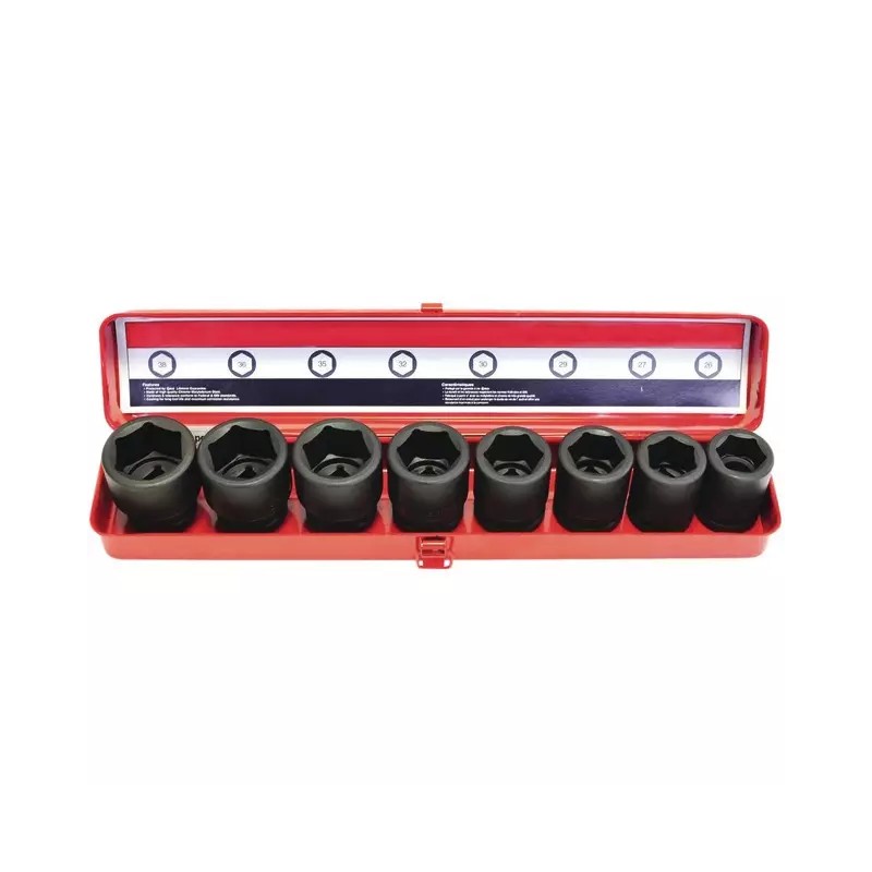 DOUILLES A CHOC 3/4" PRO 6 PANS COFFRET DE 8 P - ref. 252656 | TP Agri