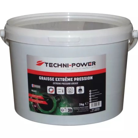 GRAISSE EXTREME PRESSION SEAU 5KG TECHNI-POWE - ref. 1986006 | TP Agri