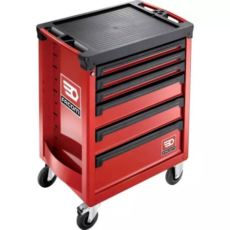 SERVANTE ROLL M3 6 TIROIRS ROUGE FACOM - ref. 1911717 | TP Agri