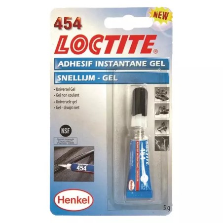 COLLE INSTANTANEE GEL 454 TUBE 5GR LOCTITE - ref. 1982407 | TP Agri
