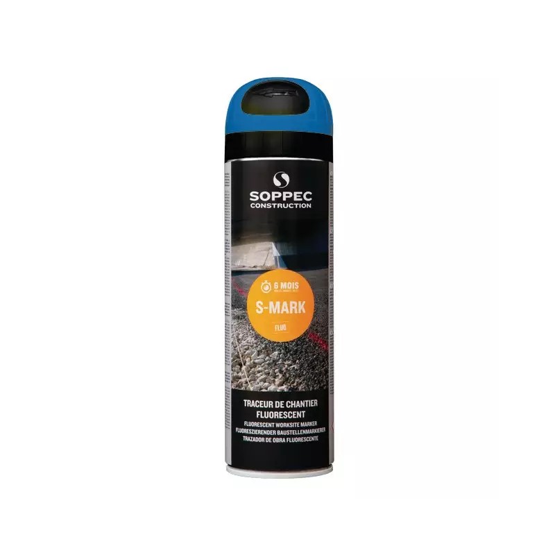 TRACEUR DE CHANTIER BLEU FLUORESCENT 500ML - ref. 21312414 | TP Agri