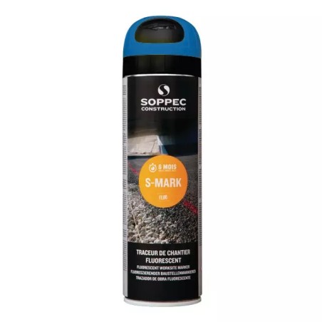 TRACEUR DE CHANTIER BLEU FLUORESCENT 500ML - ref. 21312414 | TP Agri