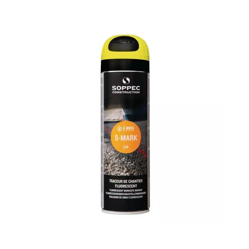 TRACEUR DE CHANTIER JAUNE FLUORESCENT 500ML - ref. 21312412 | TP Agri