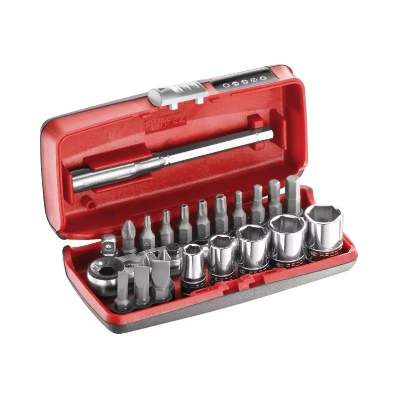 DOUILLES ET ACCESSOIRES 1/4" COFFRET PICO DE - ref. 1911475 | TP Agri
