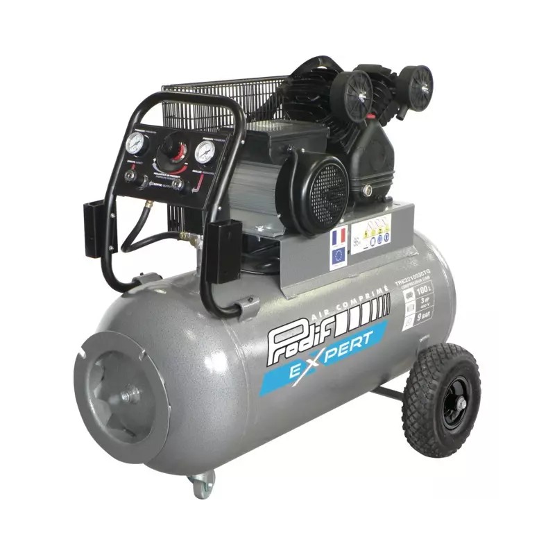 COMPRESSEUR A AIR 100L 3CV TRIPHASE 21M3 PROD - ref. 1940008 | TP Agri