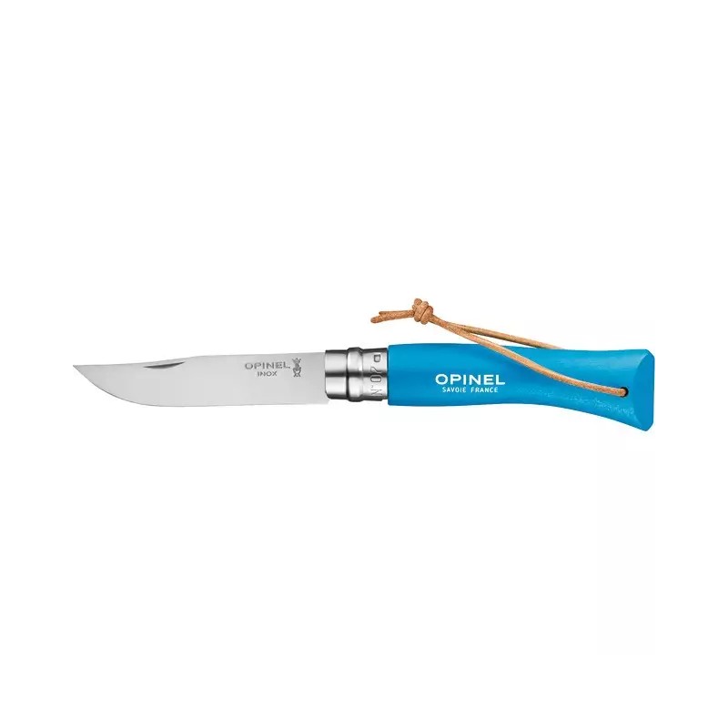 COUTEAU BAROUDEUR N°7 BLEU CYAN OPINEL - ref. 1885340 | TP Agri
