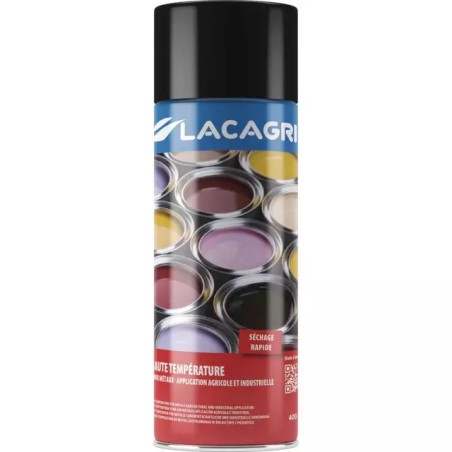 PEINTURE HAUTE TEMPERATURE NOIRE AEROSOL 400ML - ref. 234698 | TP Agri
