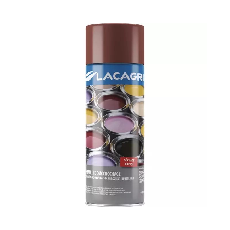 PEINTURE PRIMAIRE BRUN AEROSOL 400ML LACAGRI - ref. 234695 | TP Agri